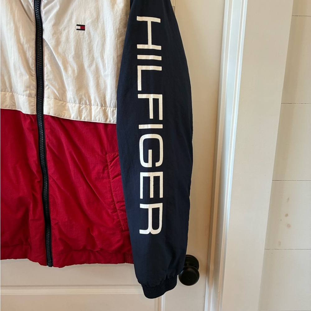 Tommy Hilfiger XXL Colorblock Vintage Puffer Jacket men’s streetwear warm cool - Picture 7 of 8